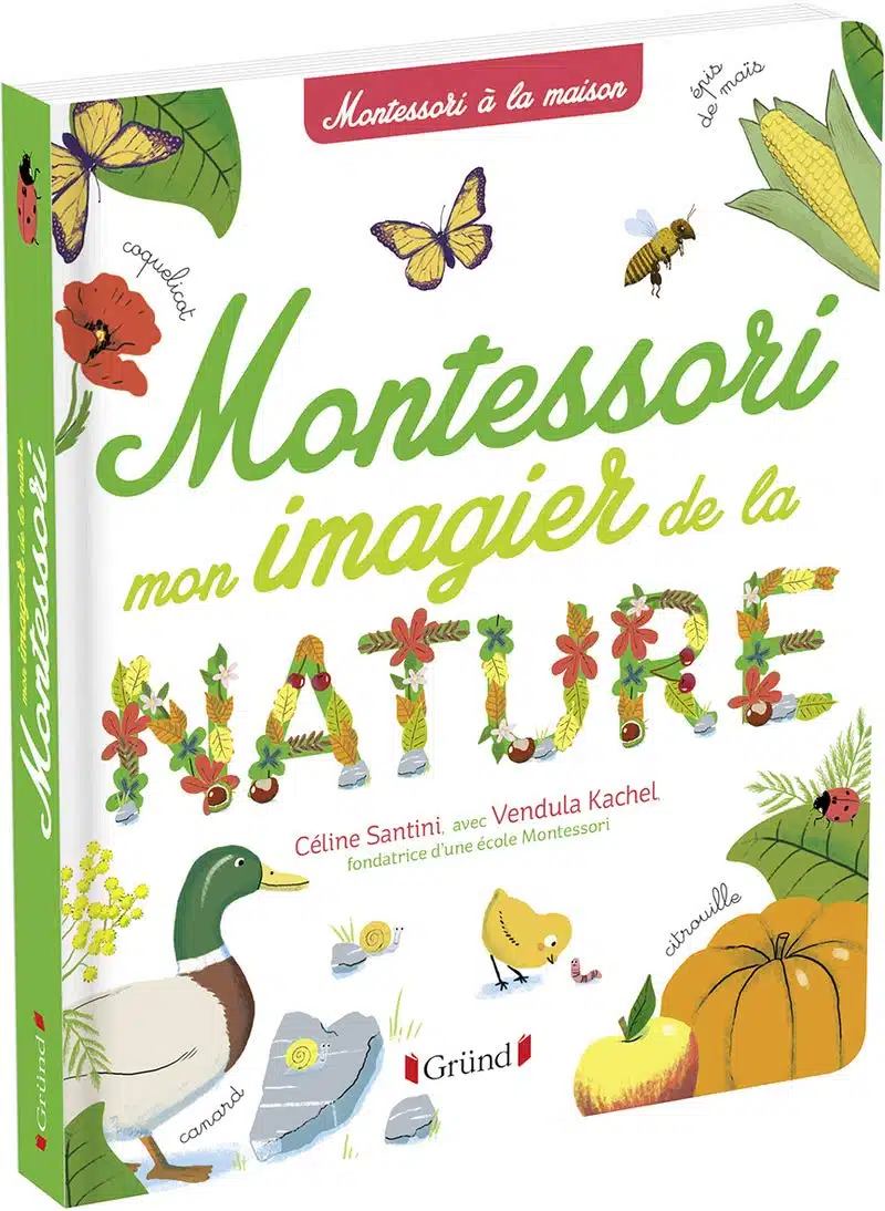 Mon imagier de la nature Montessori – Album documentaire Montessori avec plus de 150 mots – À partir de 3 ans