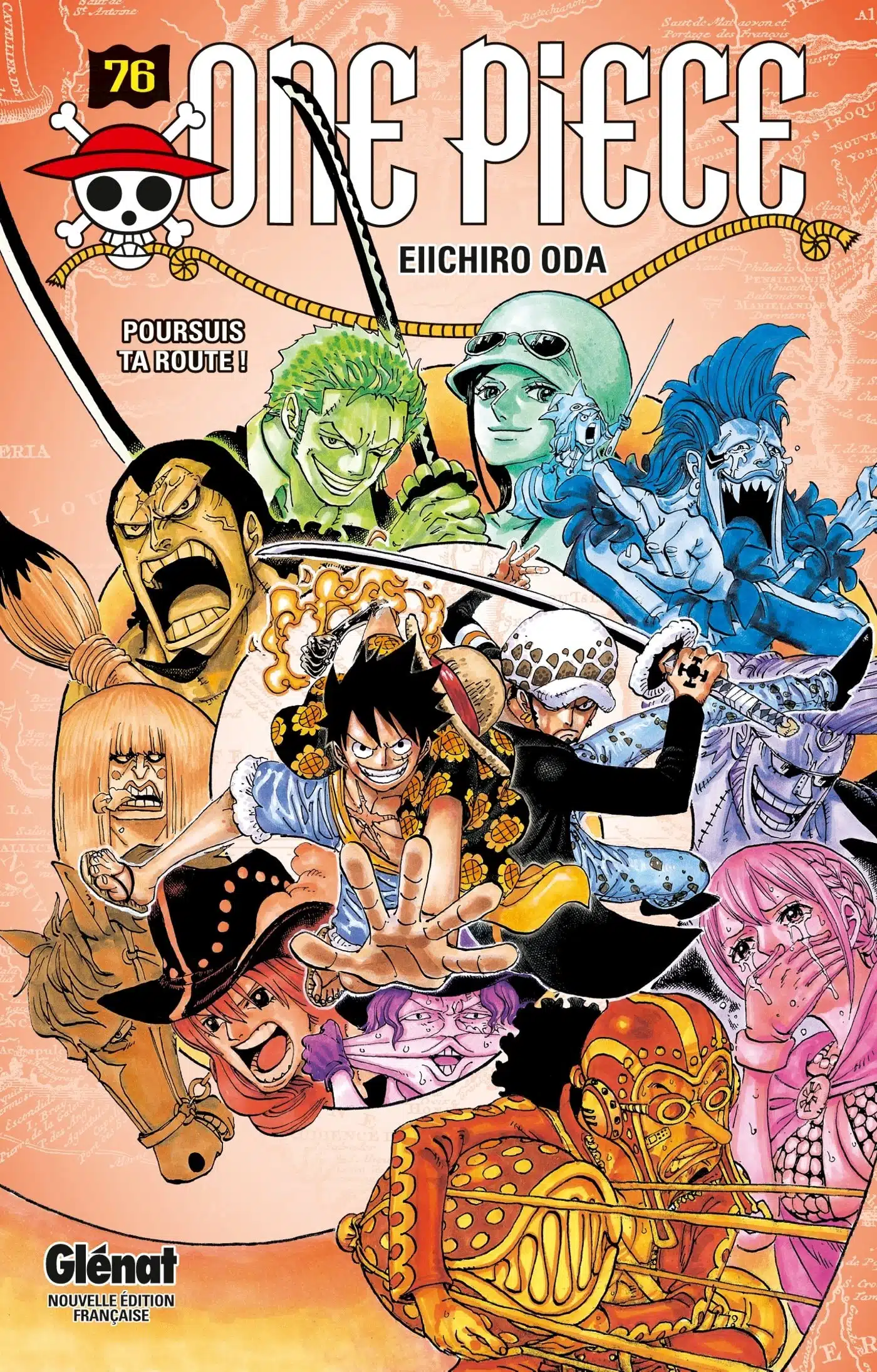 One Piece - Édition originale - Tome 76: Poursuis ta route !