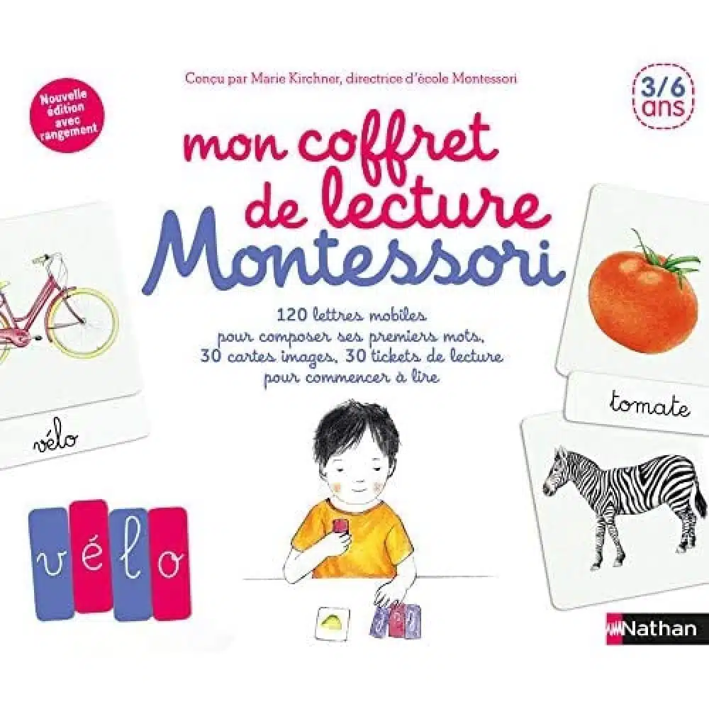 Mon coffret de lecture Montessori 3/6 ans