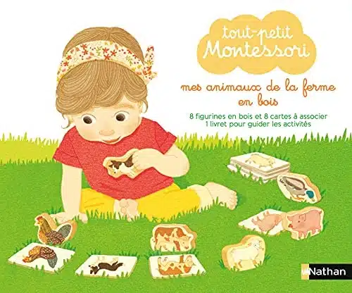 Tout-petit Montessori - Mes Animaux de la ferme en bois - Dès 15 mois