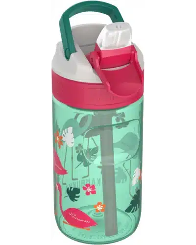 KAMBUKKA Pink Flamingo Gourde Pour enfants (400ml)