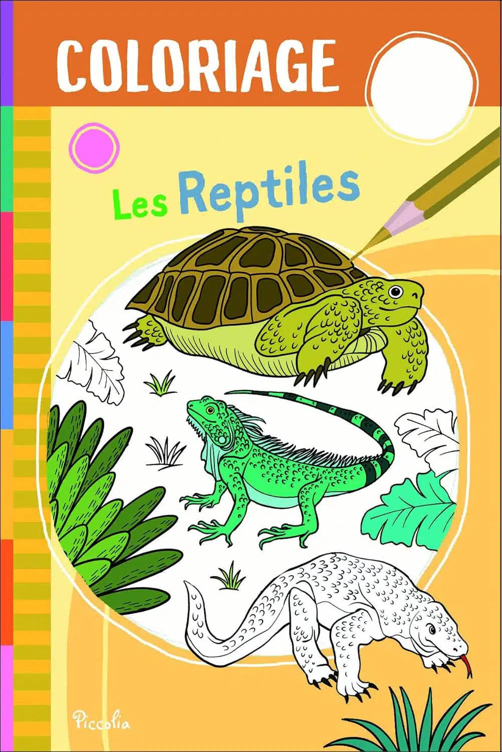 Les reptiles - Coloriage