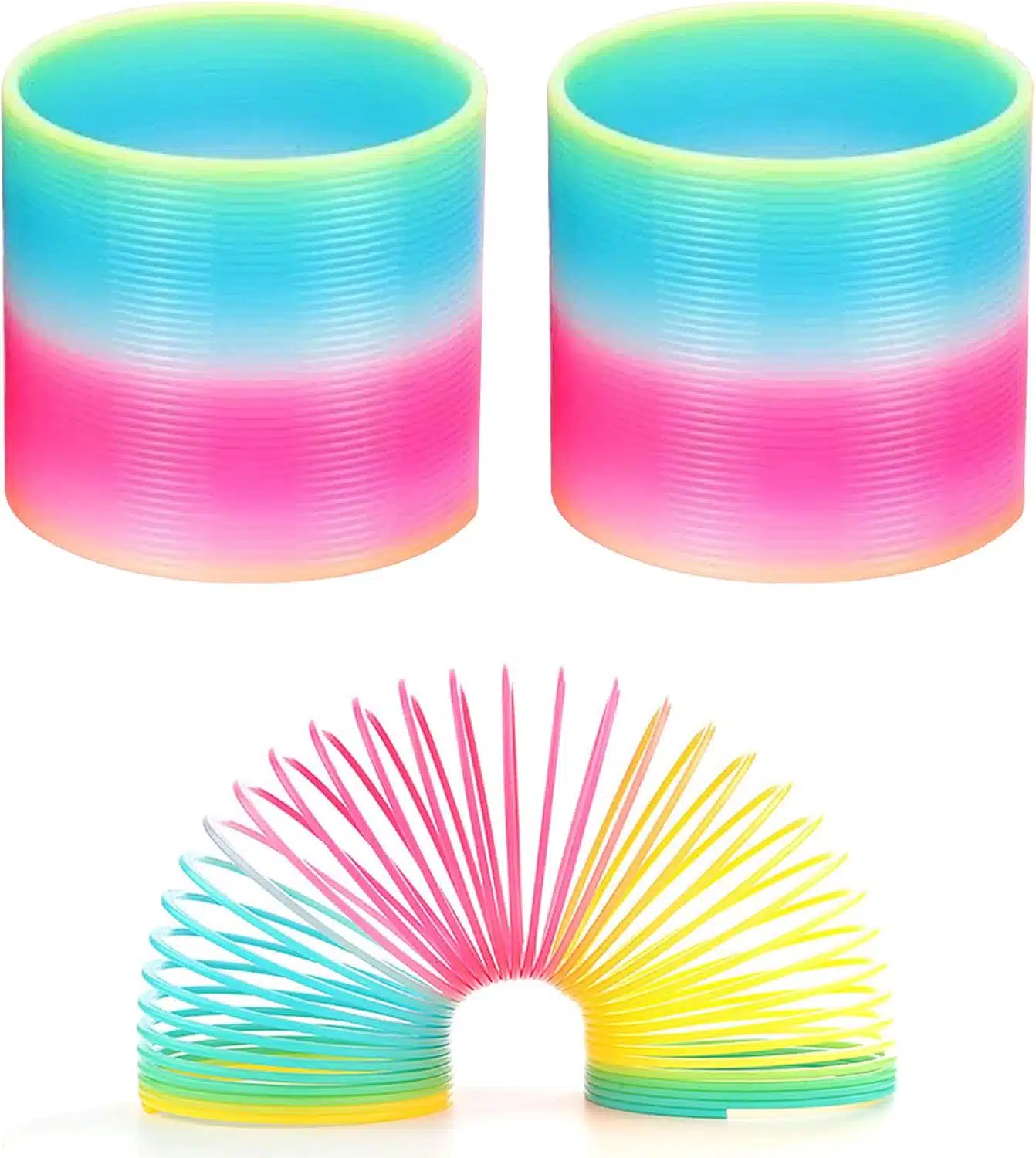 2 Pièces Rainbow Spiral Jouet Set en Spiral pour Garçons Filles