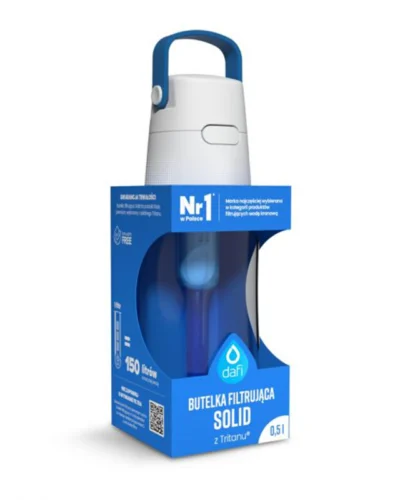 DAFI Gourde filtrante Solid Bleu 0,5 L