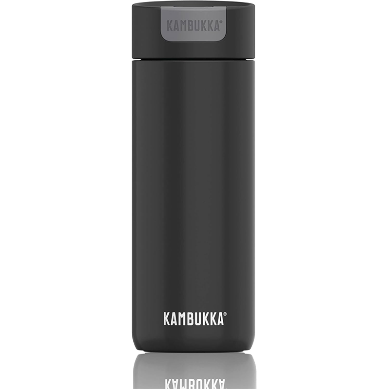 Kambukka Tasse à café isotherme (500 ml) - Bouteille isotherme anti-fuite Noir