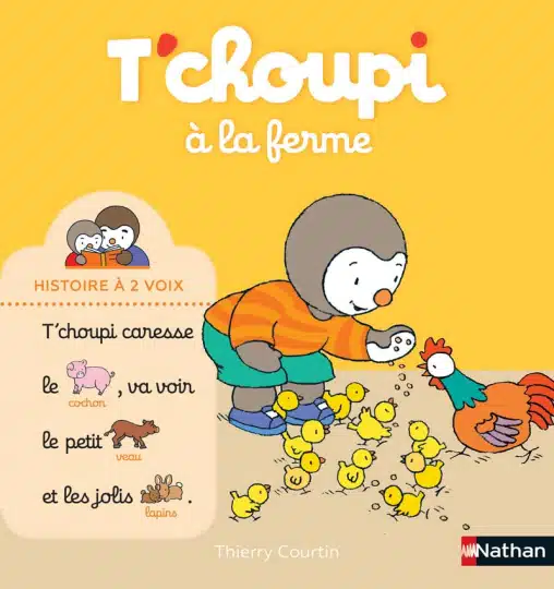 Livre T'choupi à la ferme